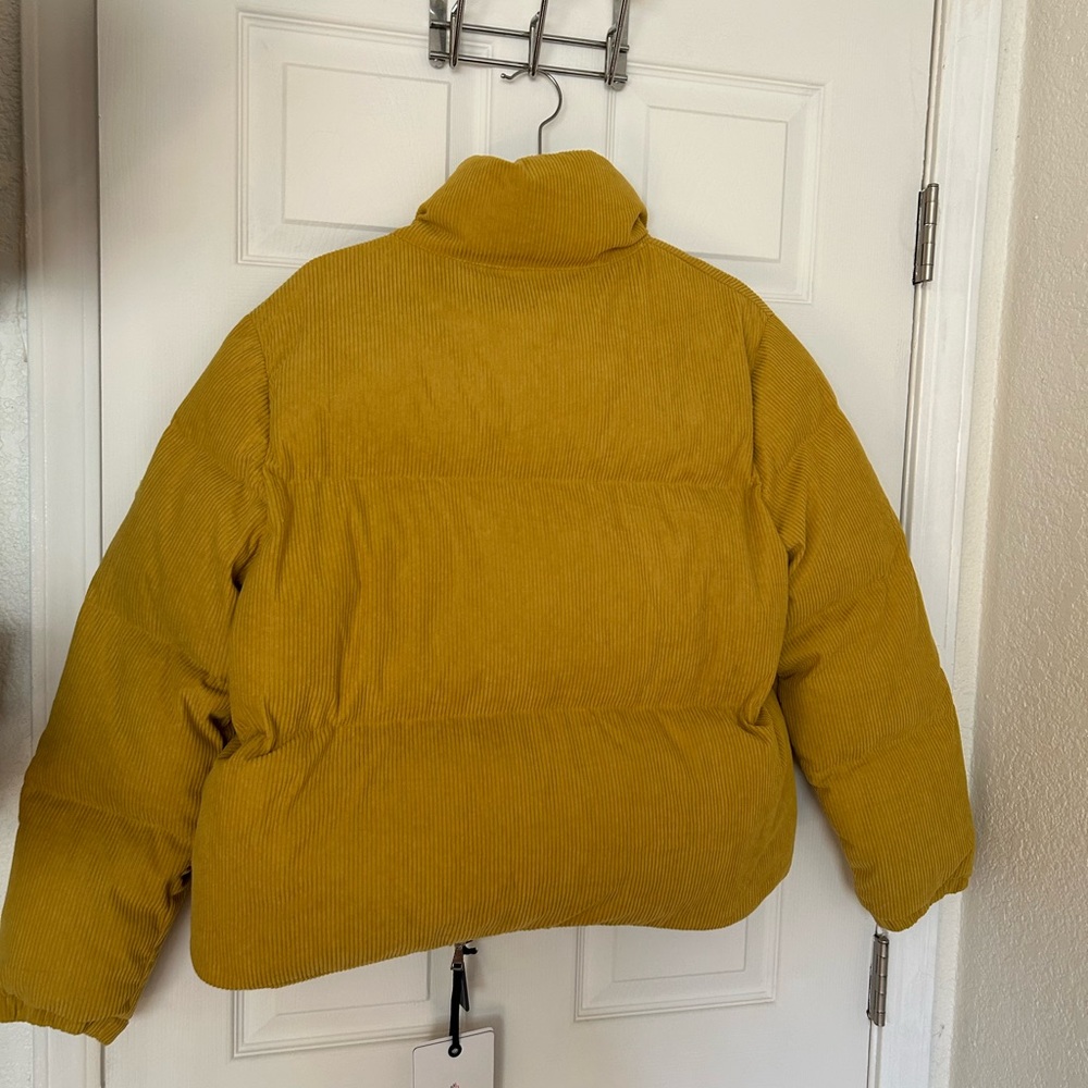 Moncler Yellow Antre Short Down corduroy - Picture 3 of 10